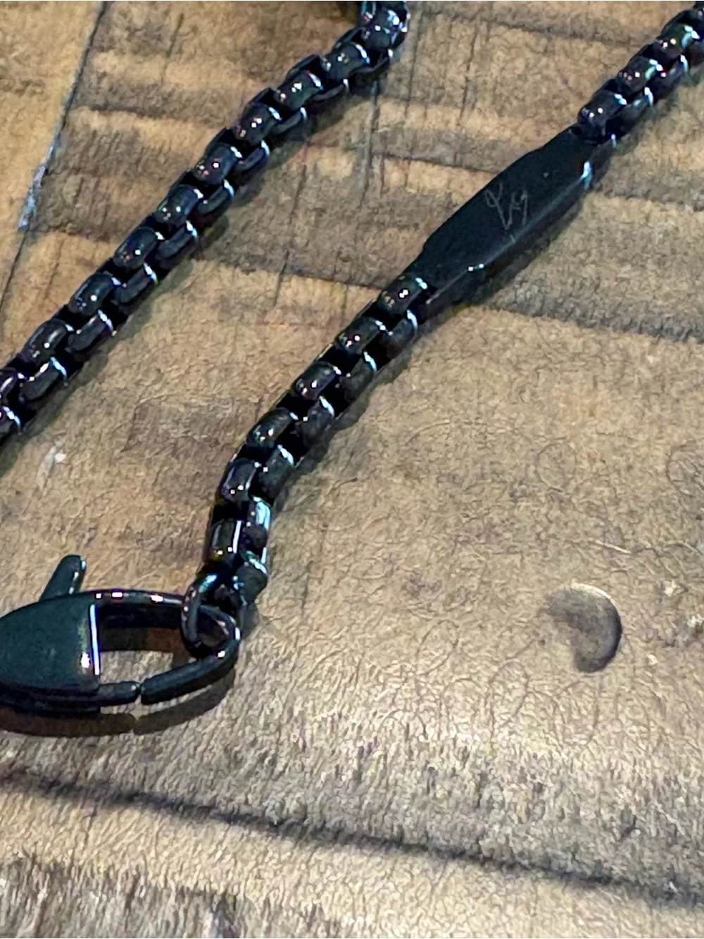 Kay Jewelers Black and Silver Men's Chain Necklace
